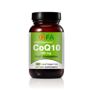 MOQ más bajo Coq10 Cápsulas 100% Vegan Keep Vascular Young Heart Health Suplemento 60 días Suministro de cápsulas COQ10 - Product Image 1