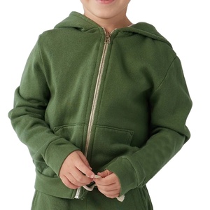 <span class=keywords><strong>Sweat</strong></span> à capuche zippé pour enfants <span class=keywords><strong>Sweat</strong></span> à capuche en coton et bambou pour enfants Sweatshirts à fermeture éclair en molleton biologique Sweatshirts à capuche personnalisés pour garçons - Product Image 1