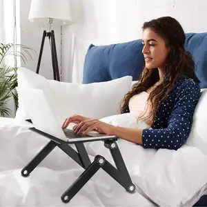 휴대용 접이식 팔 침대 스테인레스 스틸 노트북 책상 노트북 연구 노트북 침대와 소파 컴퓨터 테이블