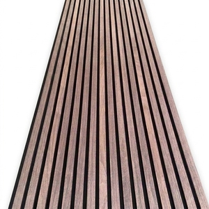Pannello Decorativo in Legno a Doghe, Resistente all'Umidità, con Nucleo Rigido e Sistema di Giunzione Senza Soluzione di Continuità, per Acustica in Centri Congressi, Acquisto all'Ingrosso - Product Image 1