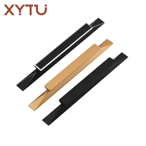 Maniglie per Mobili XYTU L019, Maniglie a Scomparsa Lunghe, Maniglie Moderne per Cucina e Bagno, Finitura Ossidata in Lega di Alluminio - Product Image 1