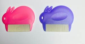 Peigne anti-poux à manche lapin, nouvelle génération, facile à saisir, super dense, élimine efficacement les poux, les lentes, les tiques et les puces - Product Image 2