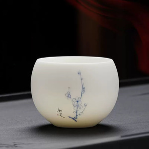 Vendita calda ceramica Set <span class=keywords><strong>da</strong></span> tè Host tazza porcellana bianca 130 Ml cinese Kongfu servizio <span class=keywords><strong>da</strong></span> tè - Product Image 2