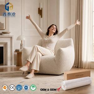Sofa Busa Memori <span class=keywords><strong>Terbaik</strong></span> Vakum Terkompresi untuk Desain Ergonomis Linen Bernapas Gaya Nordik - Product Image 1