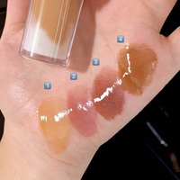 CAPPVINI Gloss à lèvres bicolore effet laiteux style coréen, pour des lèvres pulpeuses et un teint éclatant – Idéal pour les étudiants