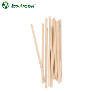 Hot Sale Bulk Wooden Drink <strong>Stirrer</strong> Disposable <strong>Coffee</strong> <strong>Stirrer</strong> with Eco Friendly Individually Paper Wrapped - Product Image 1