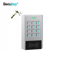 Clavier mécanique à boîtier métallique étanche IP66 125khz Em Rfid clavier mot de passe lecteur de carte clavier de contrôle d'accès autonome