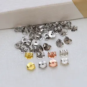 925 Sterling Silver Earplug For DIY Parts Butterfly Back Stopper Accessories Women Fashion Jewelry Earrings