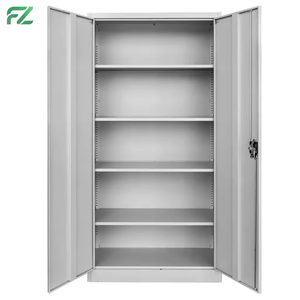 ארון אחסון קובץ מודרני לנעילה ארון aluminumfile עם 2 דלתות 5 מדפים מתכווננים לאחסון משרד - Product Image 2