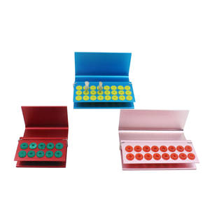 10-Hole anello in Silicone dentaria Burs supporto con contenitore sterilizzatore alimentazione manuale materiale in alluminio - Product Image 2