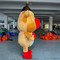 Funtoys Costume de mascotte de Noël gonflable pour adulte, animal publicitaire géant, costume gonflable de cerf pour la fête d'Halloween 2m