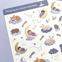 Individuelle Schreibwaren-Aufkleber Matte Folienaufkleber-Bögen Niedliche Aufkleber für Kinder Scrapbooking DIY-Basteln Kiss-Cut Vinyl-Aufkleber Druck