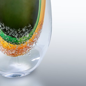 Florero inclinado moderno, vidrio soplado a mano, decoración Vintage para el hogar, jarrón de Murano con <span class=keywords><strong>flores</strong></span> para el hogar o la oficina - Product Image 3