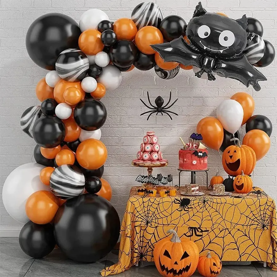 Balões infláveis para decoração halloween, material de halloween para festas, balões