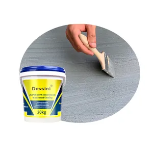 Roof waterproof and leak sealing coating single component polymer waterproof material mixed with cement for use