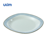 Assiette de présentation décorative en mélamine perlée pour fêtes et mariages