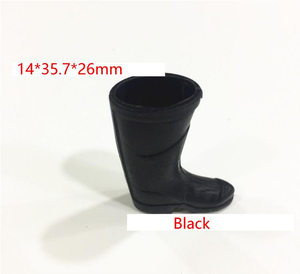 Bottes de pluie miniatures imperméables en caoutchouc bottes de <span class=keywords><strong>jardin</strong></span> féeriques chaussures en silicone pour maison de poupée couvre-chaussures de pluie et de neige pour la décoration de Slime - Product Image 2