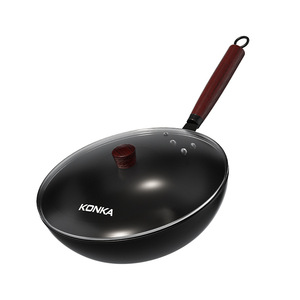 Konka Wok 20L Non-Stick Pure Iron Flat Bottom Cookware For Household Use - Product Image 1