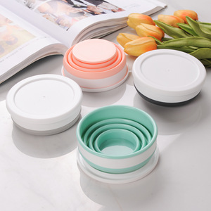 High Quality Eco-Friendly Silicone <strong>Collapsible</strong> Retractable Foldable Direct Drinking <strong>Cup</strong> for Travel and Camping - Product Image 4