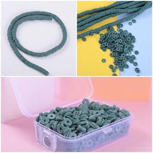 Cuentas de Arcilla Polimérica Redondas de 6mm, Tipo Disco, en Rodajas, Sueltas, de Colores Mezclados, para Fabricación de Joyas DIY, Pendientes, Collares y Pulseras - Product Image 6