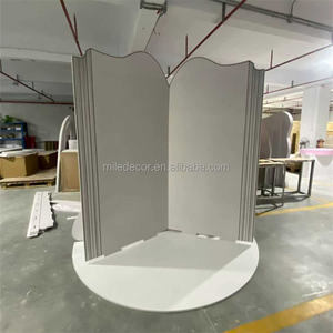 ฉากหลังงานแต่งงานอะคริลิคสีขาวแบบหนังสือ PVC ดีไซน์พิเศษจาก JINDA สำหรับตกแต่งงานเลี้ยงฉลองสมรส - Product Image 4