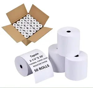 Rollos de papel de caja registradora térmica de papel de la mejor calidad sin BPA hechos en China para sistemas POS