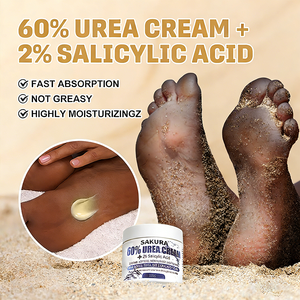 Crème à <span class=keywords><strong>l</strong></span>'<span class=keywords><strong>urée</strong></span> 60% + Acide salicylique 2% Crème pour les pieds Convient pour réparer les talons gercés, les cuticules et les peaux mortes - Product Image 2