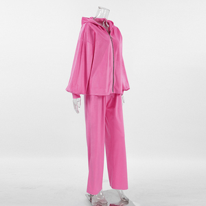 <b>Women</b> Velvet Two Piece <b>Set</b> Long Sleeve <b>Blazer</b> Wide Leg Pants Loose Fit Casual All Seasons Solid Color Outfit - Product Image 5