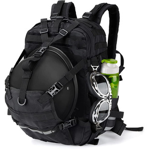 Mochila <span class=keywords><strong>para</strong></span> casco de motocicleta Unisex cierre de cremallera Oxford de gran capacidad <span class=keywords><strong>para</strong></span> almacenamiento de equipaje de baloncesto mochila multifuncional - Product Image 1