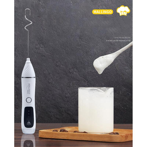 Mélangeur 3-en-1 KLH111 en gros, machine à mousse de lait détachable avec cafetière à vitesse réglable, ensemble mousseur automatique USB - Product Image 5