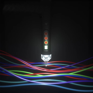 Caneta Testadora de Tensão Sem Contato NCV 12-1000V/48-1000V Detecção com Bateria AAA Lanterna Alarme Sonoro Display Analógico - Product Image 4