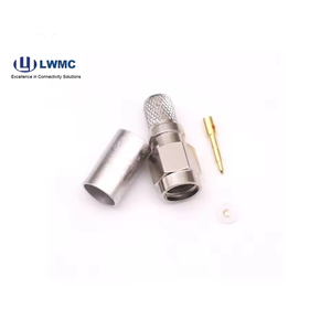 50ohm SMA mâle/femelle à sertir droit LMR240/RG8 câble MiNi, connecteur en laiton rf LMR240/RG8 MiNiCable - Product Image 6