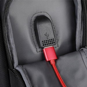 Mochila Antirrobo para Portátil con Puerto de Carga USB, Forro de Poliéster Impermeable, Bolsa de Viaje y Negocios Unisex - Product Image 2