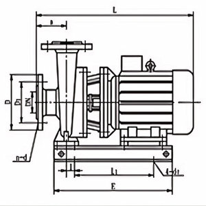 Pompe centrifuge horizontale compacte ISH150-315 avec structure ISHP fabriquée en Chine - Product Image 4