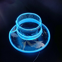 Chapeaux de pêcheurs en PVC transparent à LED pour hommes et femmes, mode décontractée, fête, camping, voyage, randonnée en plein air, style rappeur