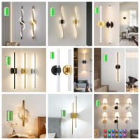 Lampu Dinding Akrilik Modern Bentuk Sekrup Kreatif untuk Ruang Tamu, Lampu Dinding Desainer Personal untuk Samping Tempat Tidur