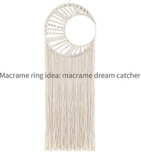 Anelli <span class=keywords><strong>Acchiappasogni</strong></span> Cerchi in Metallo Dorato per Artigianato e Creazioni Macramè - Product Image 4