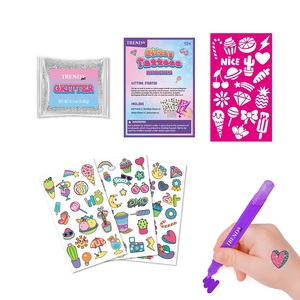 Pegatinas de Tatuajes Temporales con Diseño de Helado, Pegatinas de Tatuajes Corporales para Niños, Set de Regalo para Niñas - Product Image 1