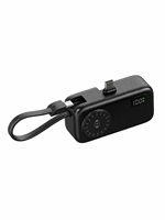 Batterie externe portable magnétique Li-Polymère 10000mAh, charge rapide 22.5W, 3 câbles Type-C intégrés, affichage numérique, ABS, OEM, ODM, personnalisable