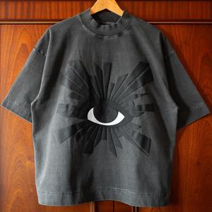 Camiseta OEM personalizada de algodón 100% con lavado ácido, hombros caídos, cuello redondo, para hombre, estilo oversize y corte cropped. - Product Image 1