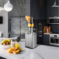 2000W Professionele Volledig RVS Verticale Automatische Aanvoer Brede Invoer Koude Pers Slow Juicer Machine Reverse Commercieel