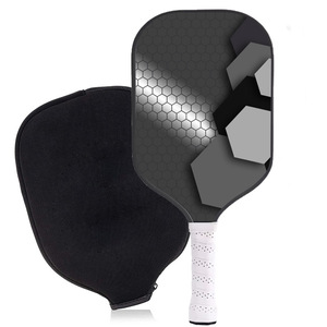 Ensemble de raquettes de pickleball, 4 balles, sac en filet, poignée antidérapante, forme standard, design tendance, adultes, enfants, toutes saisons, bois de peuplier - Product Image 4