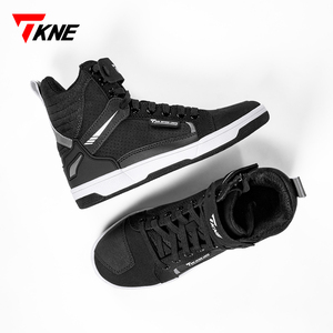 Bottes de moto hautes pour hommes TKNE, tendance, hiver, course moto, lacets - Product Image 2
