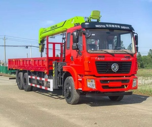 รถเครนไฮดรอลิกติดตั้งบนรถบรรทุกซูมไลออน |   เครนบูม 6x4 ระบบควบคุมขั้นสูง ความสูงยก 22 เมตร แรงยก 30KN.M ปั๊ม/มอเตอร์/เกียร์/กระปุกเกียร์ - Product Image 1