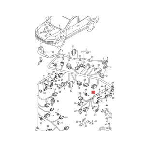 Prise de câble prise lumière lampe prise Pigtail câble prise pour VW <span class=keywords><strong>Golf</strong></span> Passat Polo CC Audi TT Q7 A3 A6 R8 Seat Leon Skoda Octavia - Product Image 4