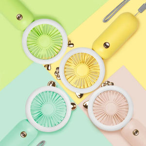 พัดลมพกพาแบบชาร์จไฟได้รุ่นใหม่ปี 2025 ลายการ์ตูน พร้อมไฟกลางคืนแบบเงียบ พัดลมมินิ LED สำหรับใช้งานกลางแจ้ง - Product Image 1