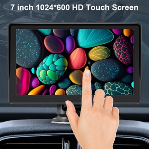 <span class=keywords><strong>Enregistreur</strong></span> <span class=keywords><strong>vidéo</strong></span> portable IPoster 7 pouces AHD 1080P IPS avec vision nocturne, écran d'affichage, angle de 360 degrés, Apple CarPlay, Android Auto, autoradio - Product Image 3