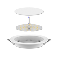 Sannce — Mini lampes Led rondes encastrées en plastique, Certification CB ROHS, taille personnalisée, panneau lumineux pour l'intérieur ou l'extérieur