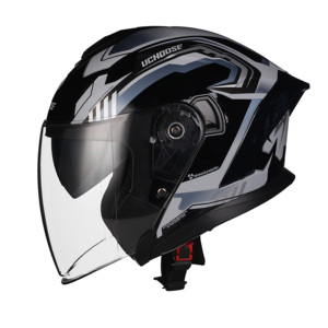 TOOP新品ハーフフェイスバイクバイクヘルメットダブルバイザーABSモーターサイクルオープンフェイスヘルメット製造中国<span class=keywords><strong>DOT</strong></span>認証 - Product Image 2