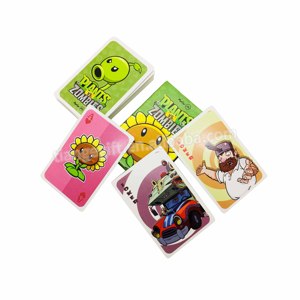 Cartas de Póker Personalizadas con Diseño Divertido de Plantas vs. Zombis en Ambos Lados, 54 Cartas de Juego de Plástico Especiales - Product Image 2